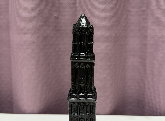 Domtoren - steen 12 cm (kleur zwart)