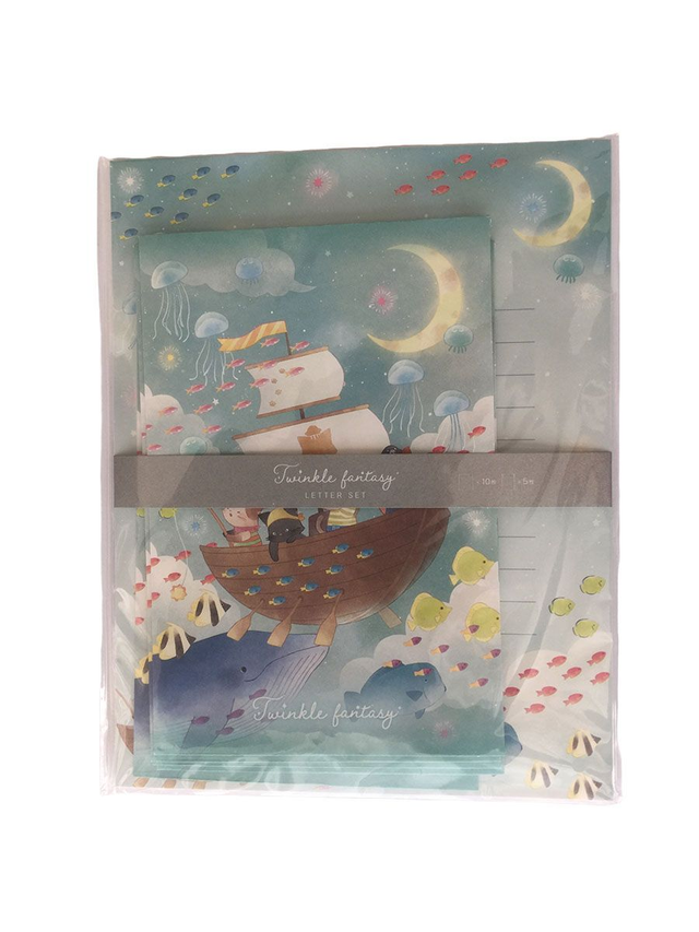 Briefpapier met enveloppen Kat