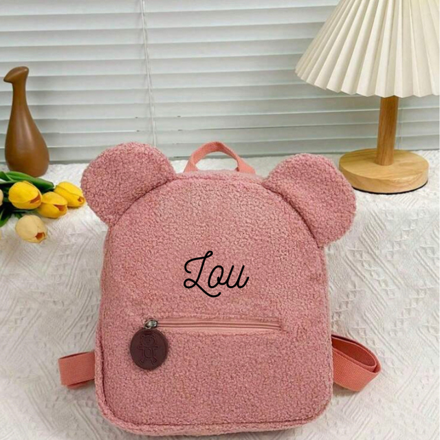 Sac a dos Ourson Rose