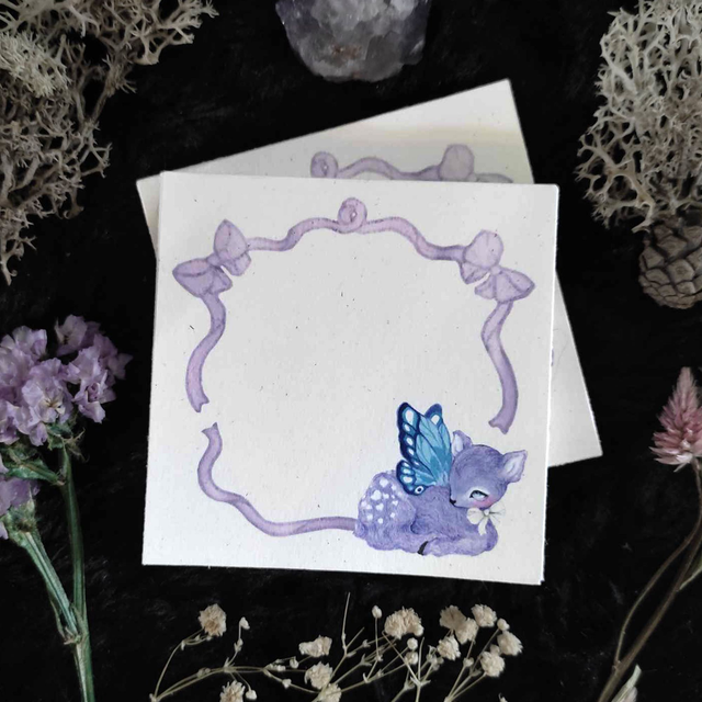 Notepad ~ Recycled paper ~ Butterfly fawn