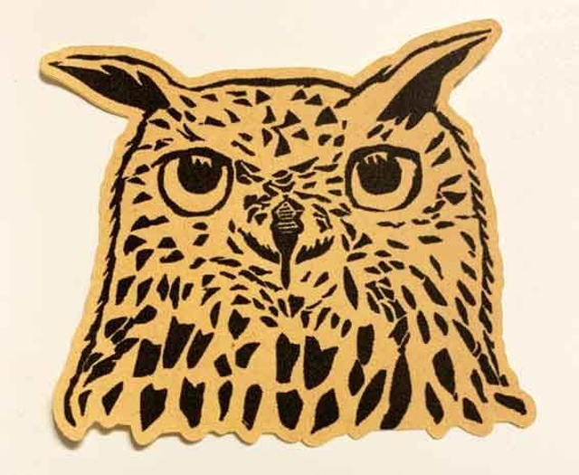 Die-Cut-Sticker "Eule" / "Owl"