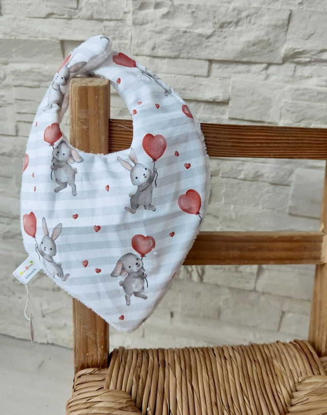 Bavoir bandana lapin