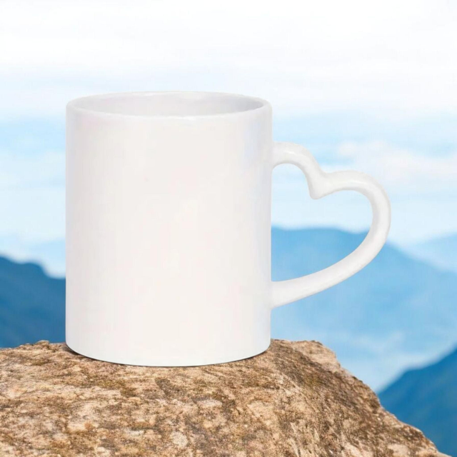 Kaffeebecher mit Herz griff 