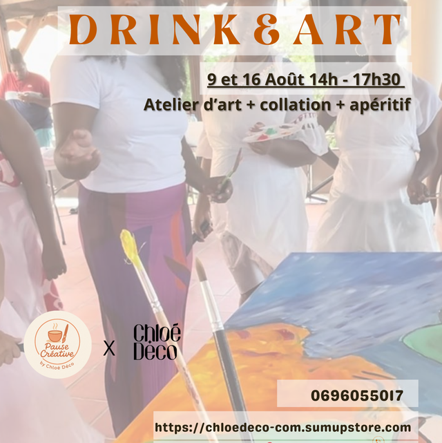 DRINK &amp; ART “peinture sur toile” 