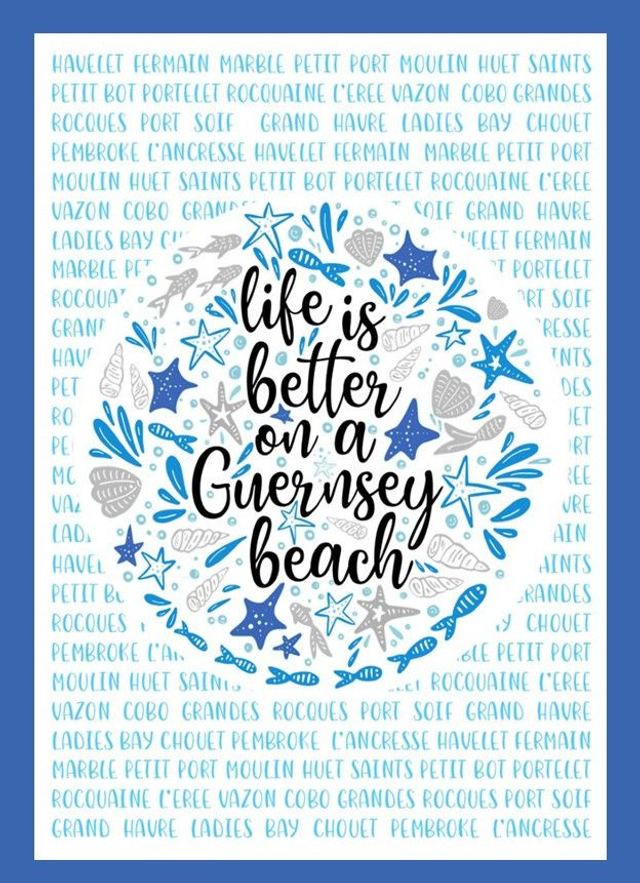 004 - NOTEPAD A6 - LIFE IS BETTER BLUE