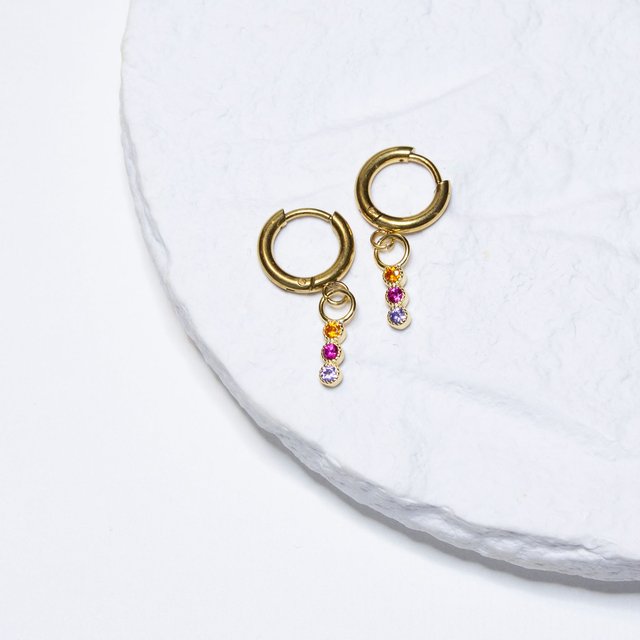 Crystal Candy (lila,oranžna)