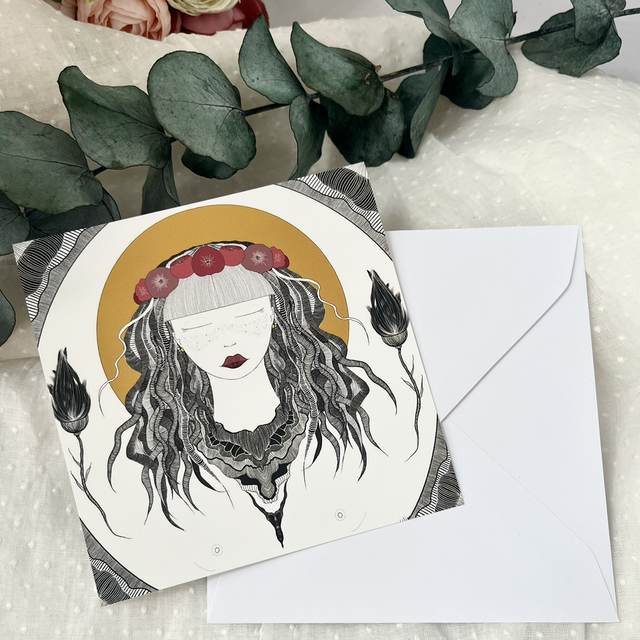 Carte postale carrée