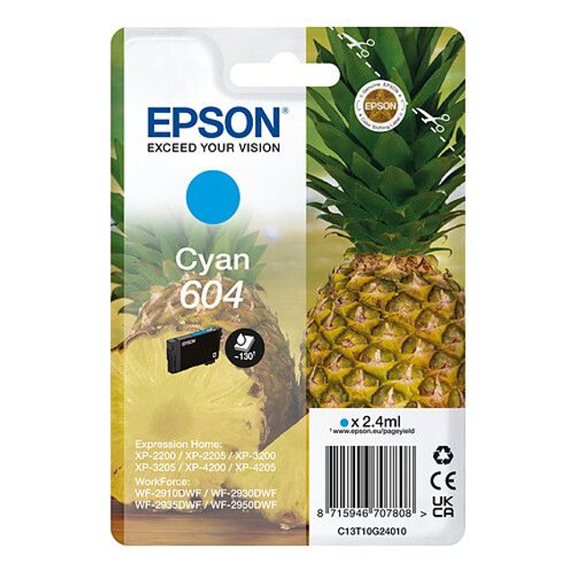 604 ORIGINALE EPSON CYAN 604COID