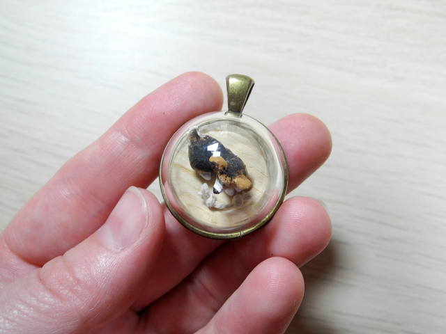 Corgi Miniature Necklace black