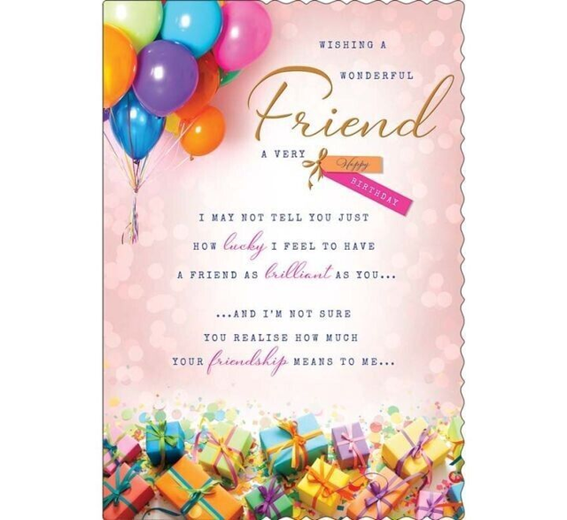 Friend Greeting Card Very Happy Birthday, Ladies, Card size 23cm x 16cm
