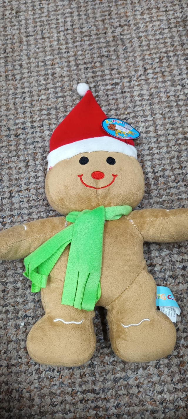 No sqeak gingerbread teddy toy 