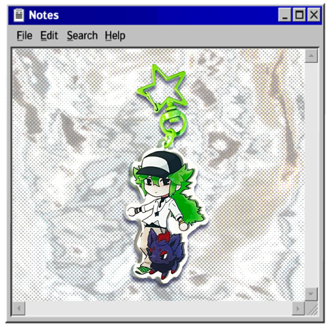 - Pokémon - N and Zorua acrylic keychain