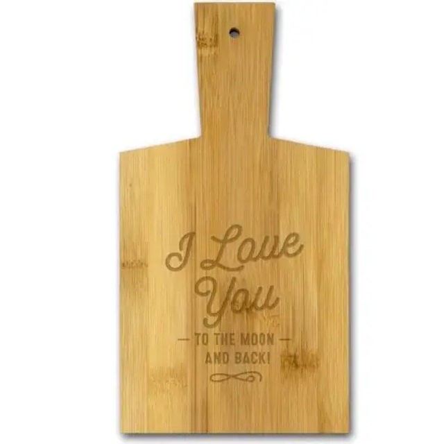 Borrelplank I love you to the moon