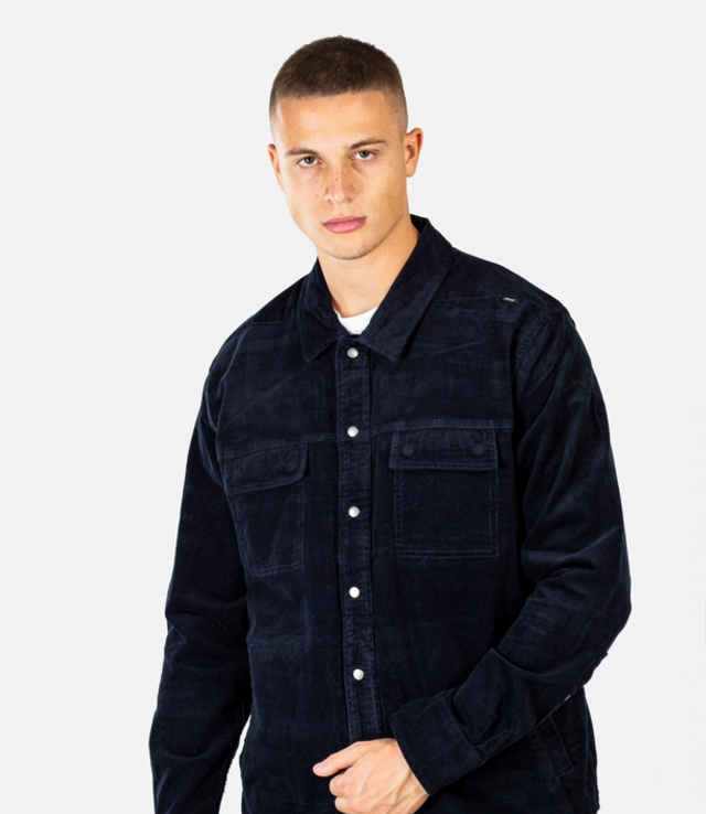Reell Duke Overshirt Baby Cord Navy
