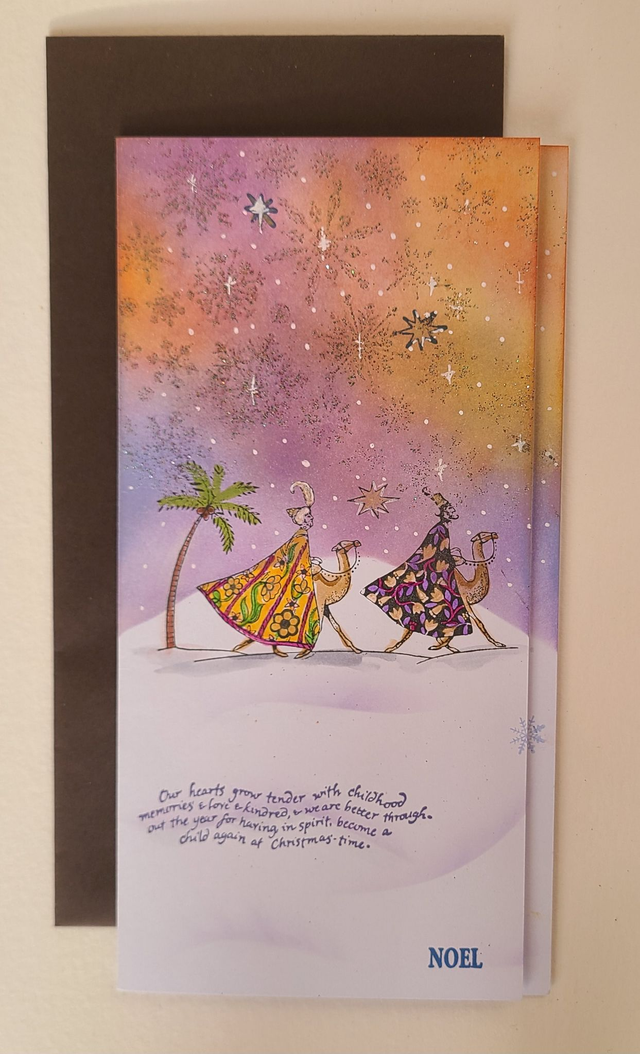 Carte de Noël Rois Mages