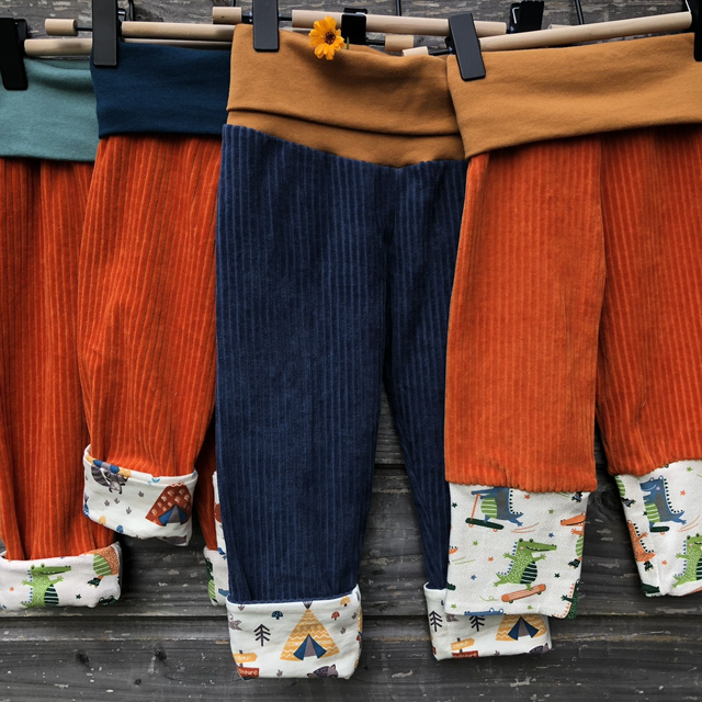 Pantalon évolutif velours personnalisé