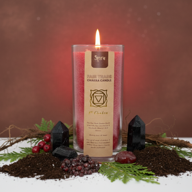 Bougie Spiru - Chakra Racine (Non parfumée)