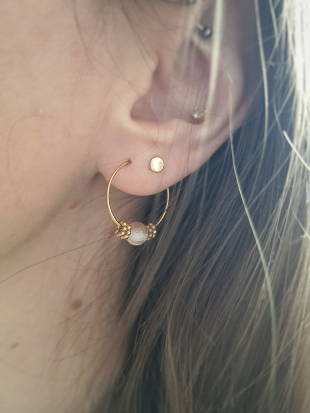 Boucles d'oreilles Agate Botswana