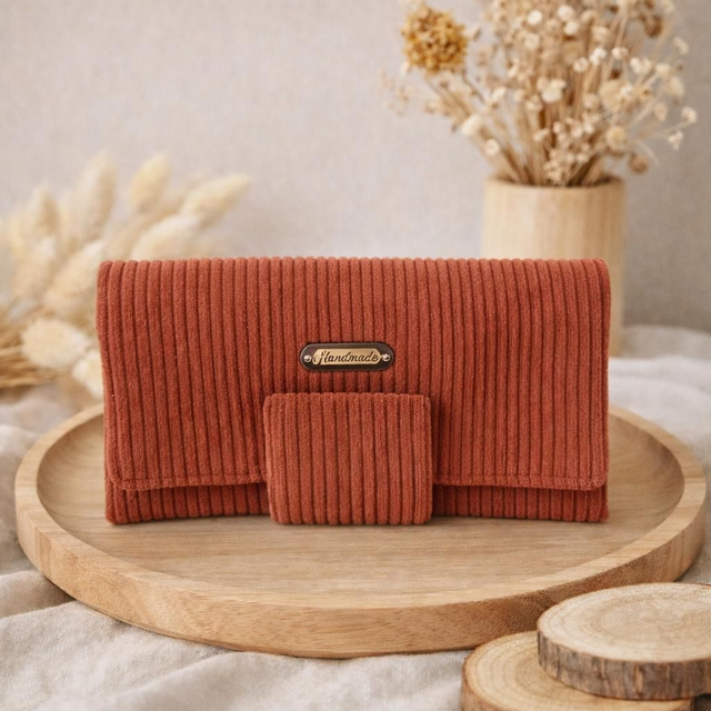 Portefeuille terracotta