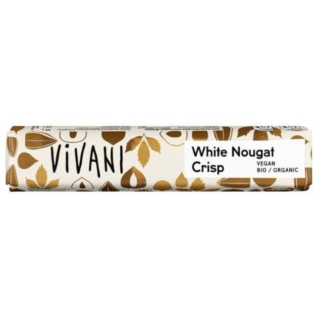 Vivani Schokoriegel White Nougat Crisp 35g