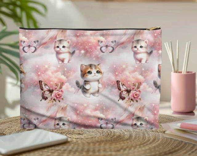Pochette/trousse Chaton 