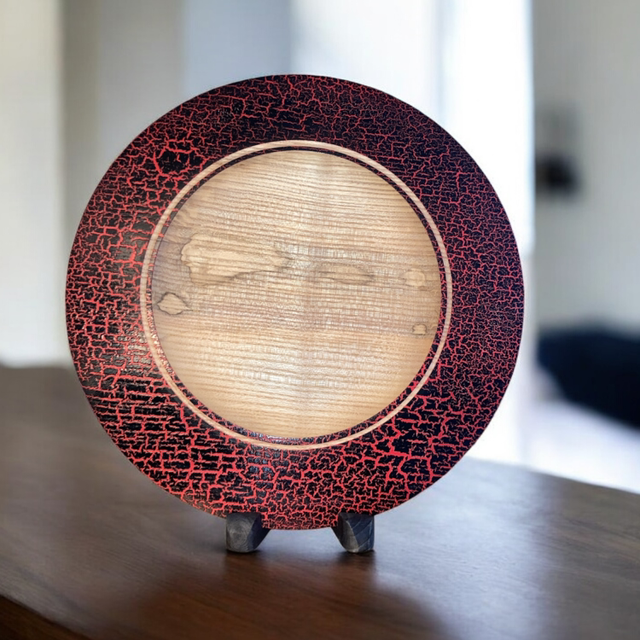 Crackle effect platter 