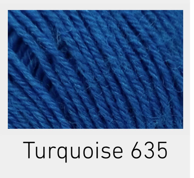 Truly Wool Rich Turquoise 635