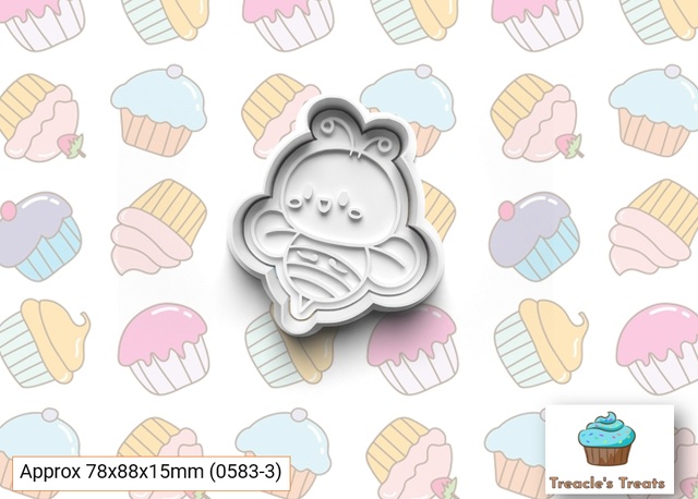 Bee Fondant/cookie stamp with cutter