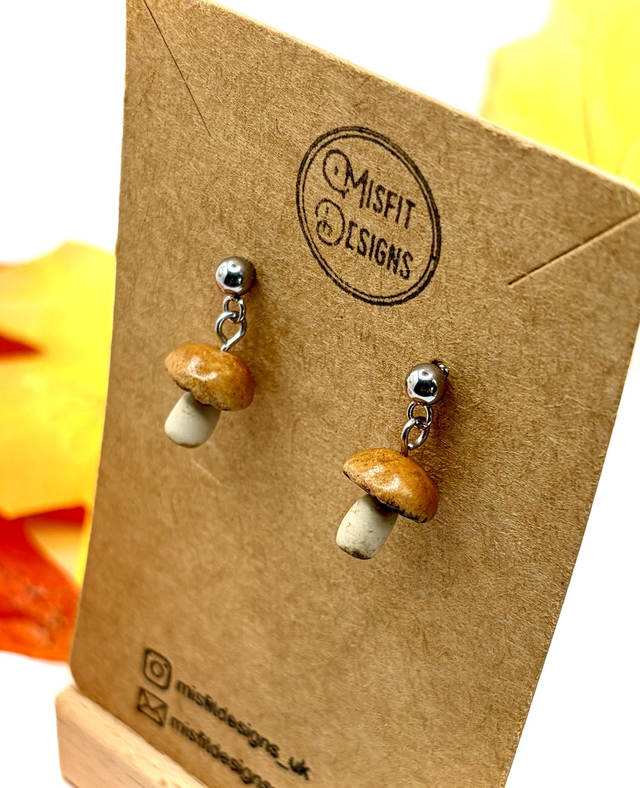 Mushroom earrings