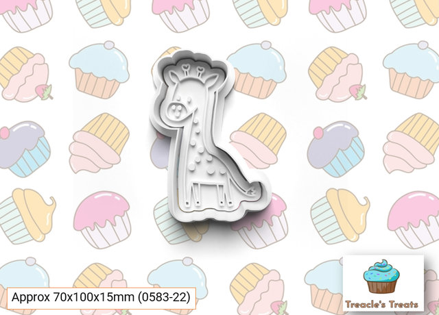 Giraffe Fondant/cookie stamp with cutter