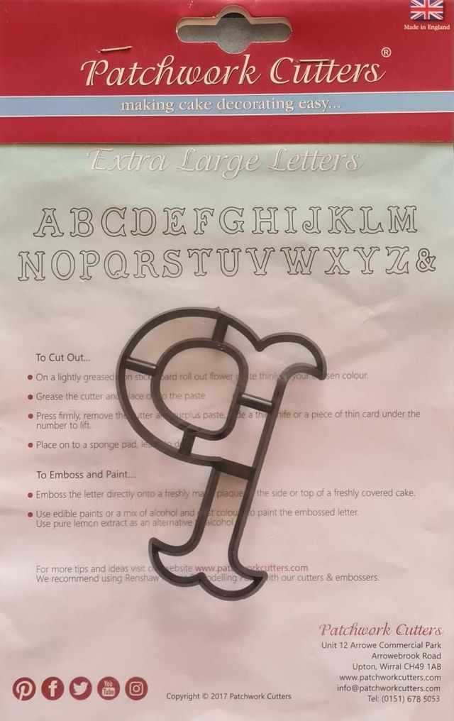 Patchwork Cutters Marion Frost extra large letters P