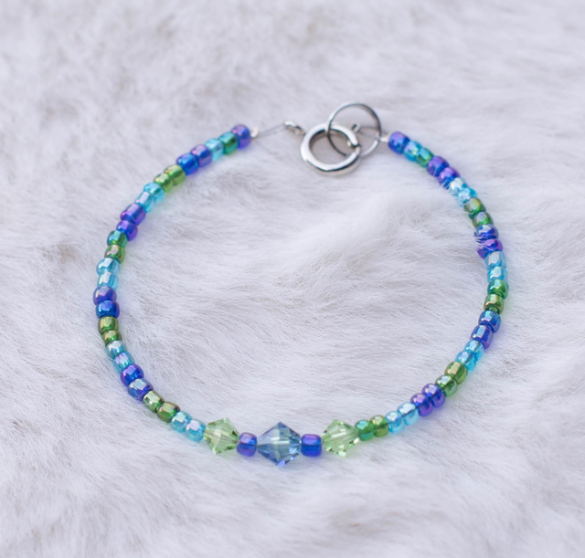 Bracelet vert bleu