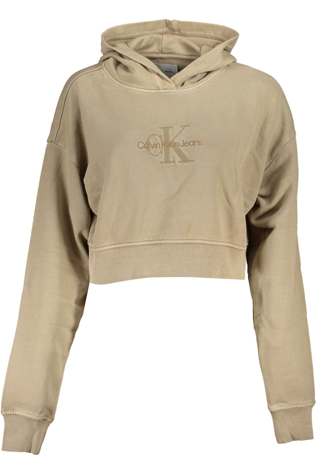 5880CALVIN KLEIN FELPA SENZA ZIP DONNA BEIGE