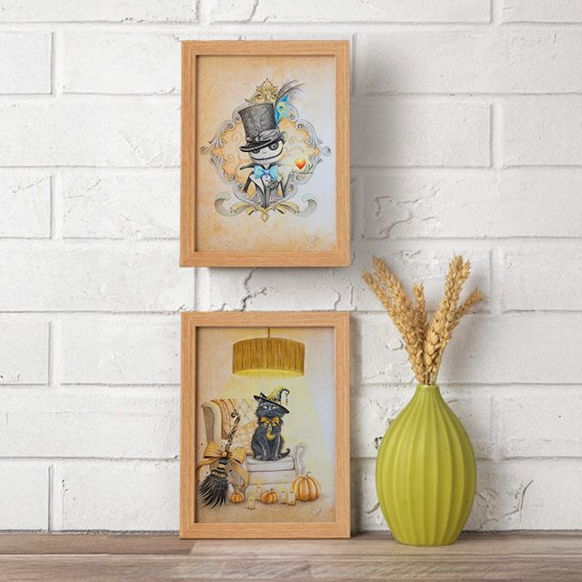 Pack Duo A5 : Jack et ses plumes élégantes &amp; Chat mystique