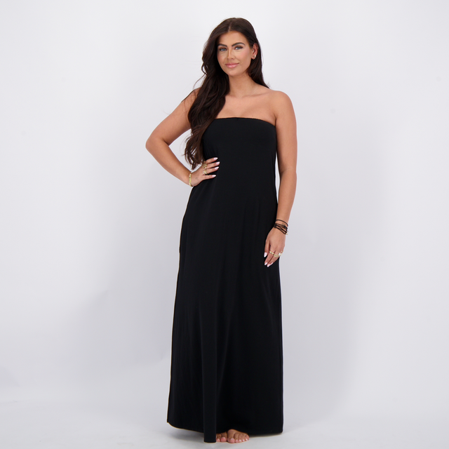 Reinders Modal Strapless Dress True Black