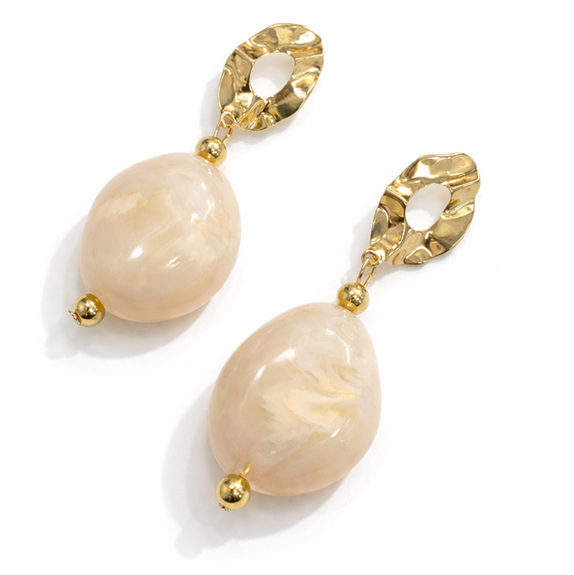 Pendientes esencia nácar 