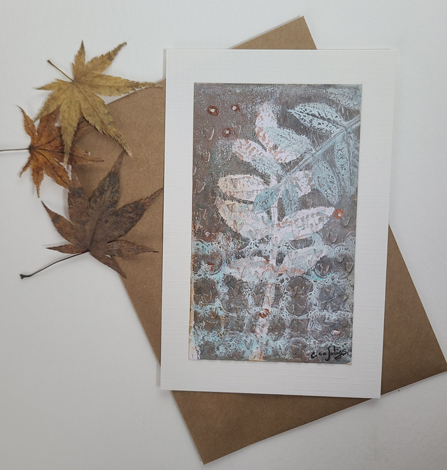 Carte végétale gaufrée