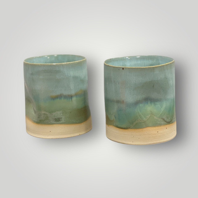 Klemmekrus - grønlige legende glasurer