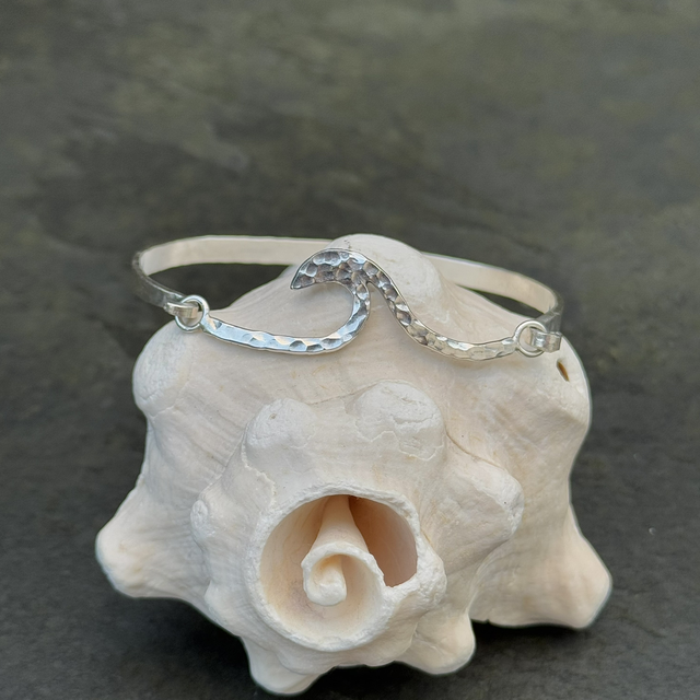 Hammered Wave Bangle