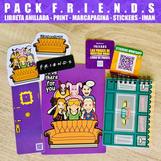 Pack Papeleria Friends