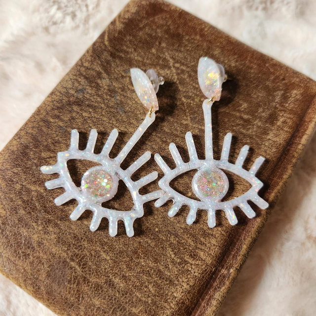 Boucles d'oreilles " yeux" 
