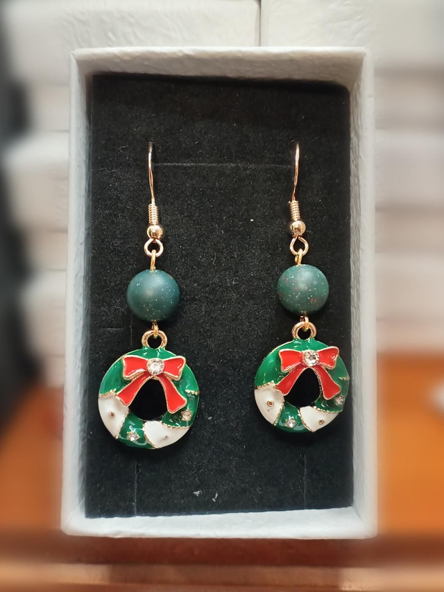 Bloodstone Wreath Earrings