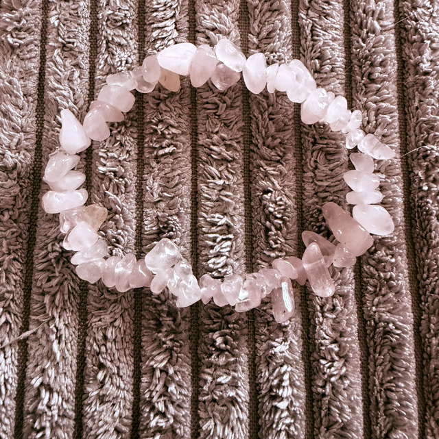 Small Rose Quartz bracelet 6.5”