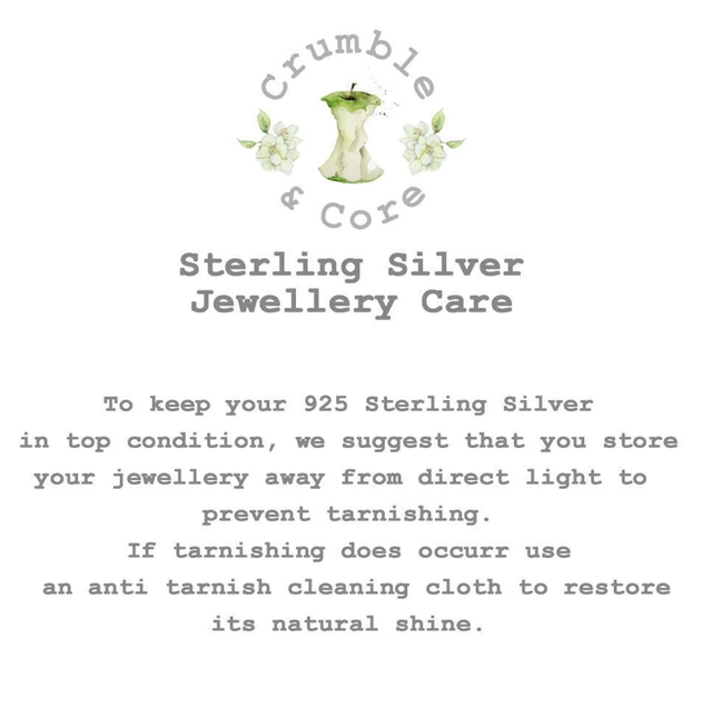 Champagne Card - Sterling Silver Crystal Stud Earrings