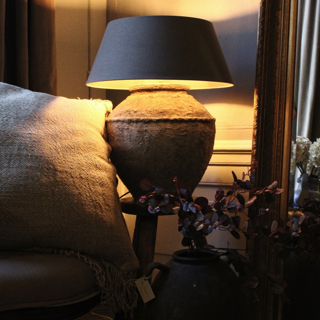 Aura Peperkorn Lamp Waterpot Small inclusief linnen kap