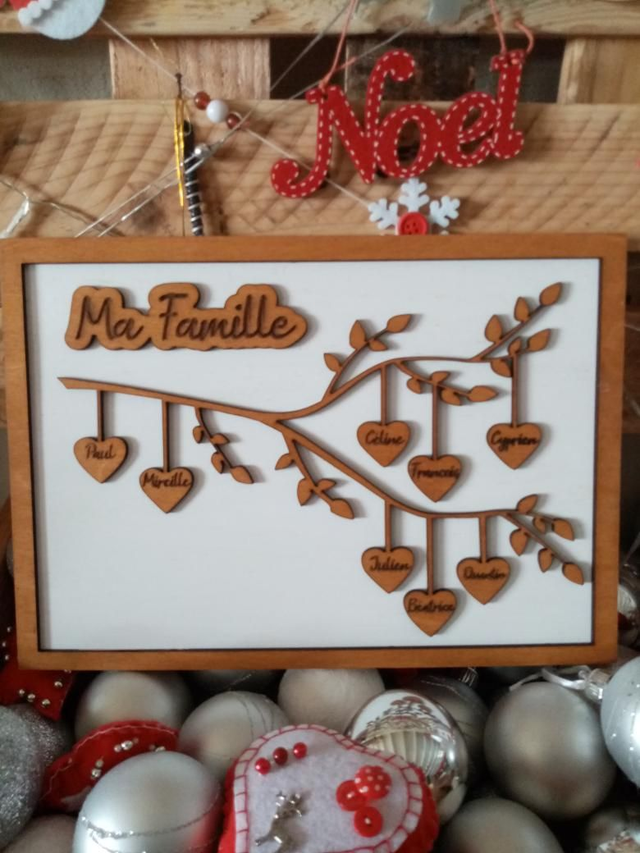 Tableau branche de vie à personnaliser 20 x 30 cm 