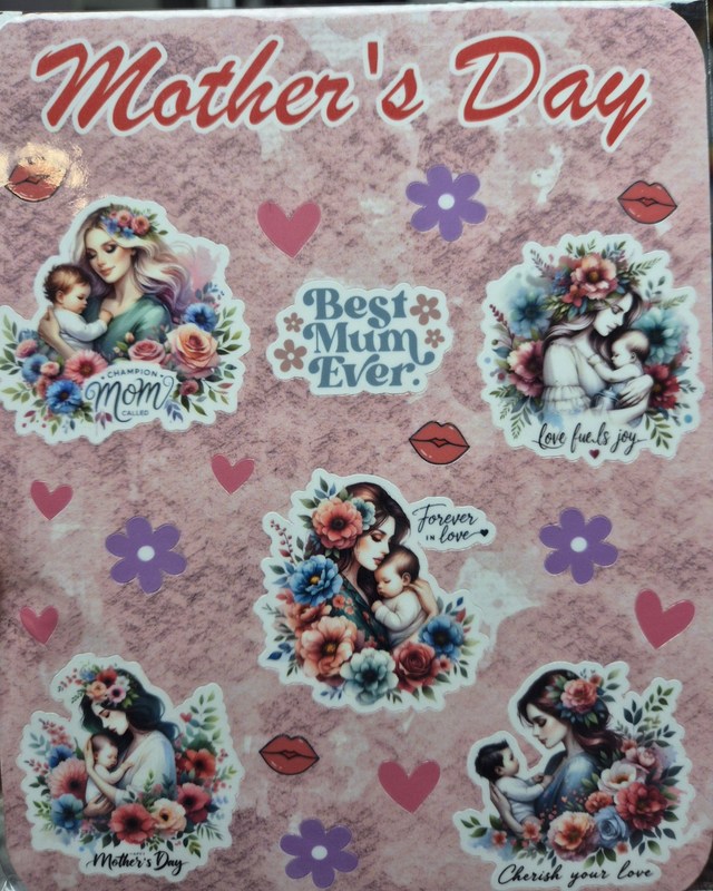 Mother's Day sticker sheet