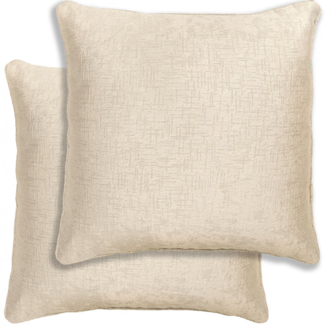Enhanced Living Pair of Vogue Cream Cushion Covers - Cases Only