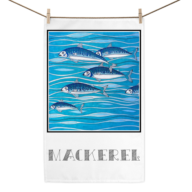 Mackerel - Tea towel