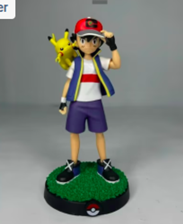 Pokemon collectors actie figuur Ash Ketchum en Pikachu 18cm
